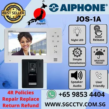AIPHONE INTERCOM IP VIDEO DOOR STATION IX-EA IXG-2C7 IP Video Tenant Station VIDEO INTERCOM REPAIR Video Door Entry Systems 3 AIPHONE Video Intercom JO-DA JO-1MD Singapore Intercom Home Office Shop House Ware House Factory School Condo Apartment