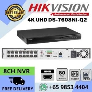 CCTV NVR Hikvision DS-7608NI-Q1/8P DS-7608NI-Q1-8P Repair Replace CCTV NVR 8ch H.265 NVR VGA HDMI 4K Web Access Network Mobile APP Hik-Connect P2P AcuSense