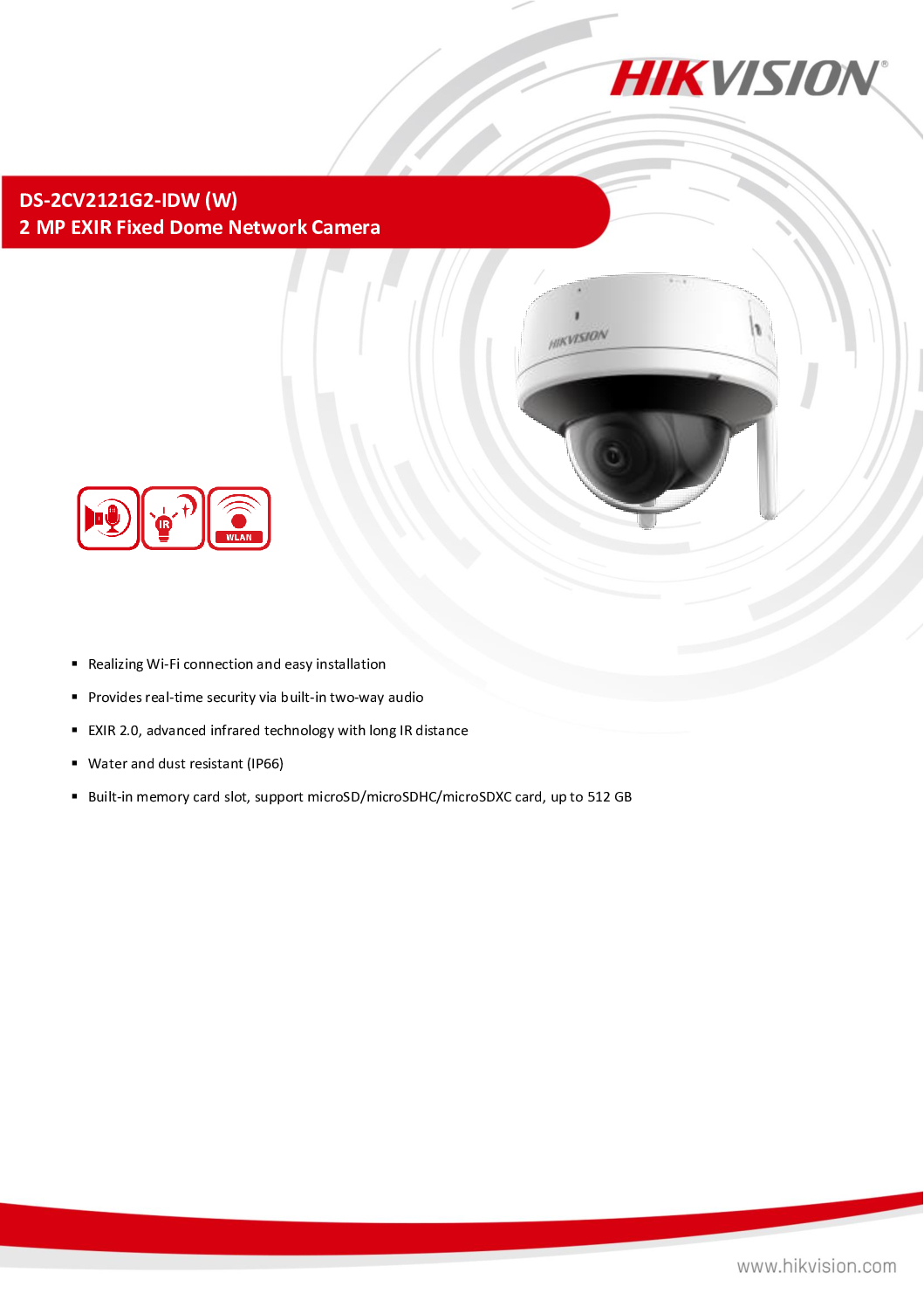 HIKVISION IPC Dome DS-2CV2121G2-IDW WIFI 2MP MIC Security System Singapore HIKVISION SERVICE Centre Sim Lim Square CCTV Store 7 HIKVISION IPC Dome DS-2CV2121G2-IDW WIFI 2MP MIC Security System Singapore HIKVISION SERVICE Centre Sim Lim Square CCTV Store - Image 7
