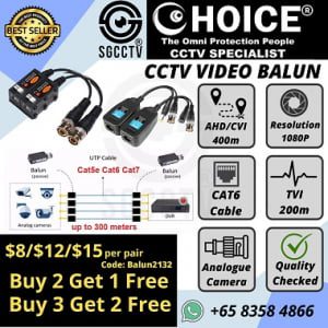 Video Balun Passive Active UTP CCTV CVI TVI AHD Analog Camera 4 Channel 8 Channel 16 Channel