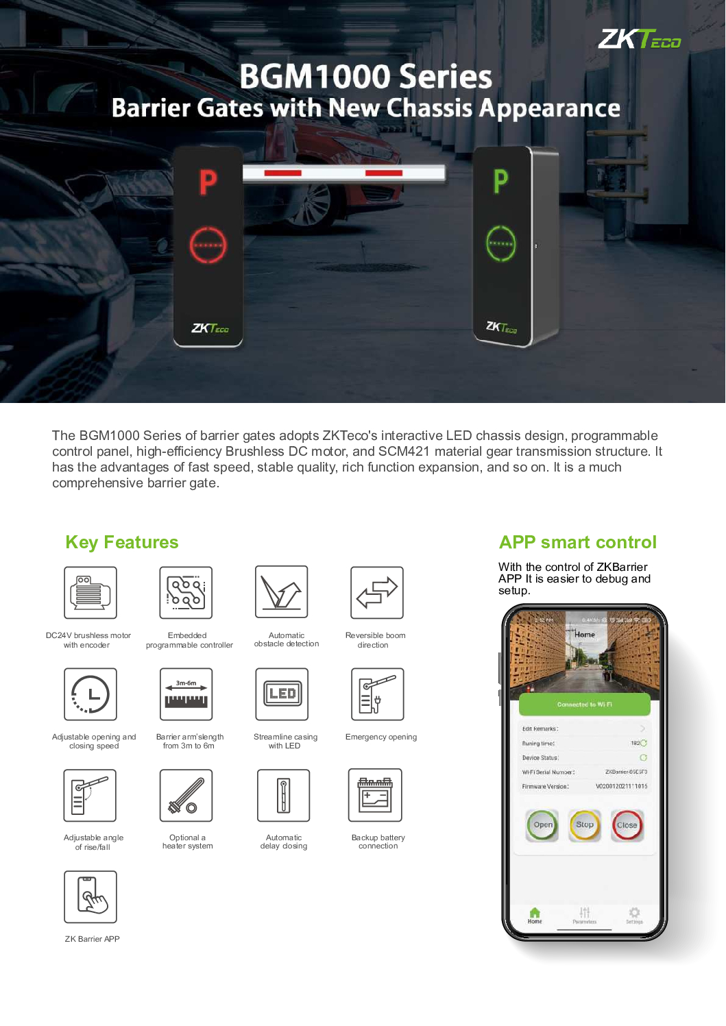 ZKTECO ProID ProID20 BEMD-RS Multi-tech Reader Barrier Gate APP smart control Car Park Management Software Attendance Singapore 7 ZKTECO ProID ProID20 BEMD-RS Multi-tech Reader Barrier Gate APP smart control Car Park Management Software Attendance Singapore - Image 7