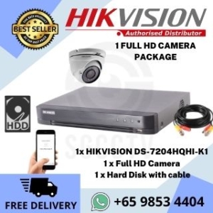 CCTV One Camera Package Hikvision Dahua CCTV Singapore DIY Package Full HD Camera Repair & Replace