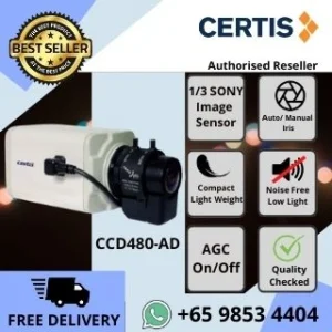 Certis Cisco Box Camera CCD480 SONY CCD 480TVL Shop Factory Storehouse CCTV Camera Repair Replace Upgrade CCTV Security System