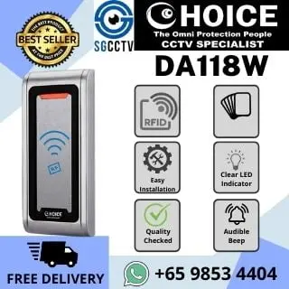DOOR ACCESS WIEGAND DA118W Card Reader for Entrance Durable Heavy Duty No Password Leak High Security Access Control
