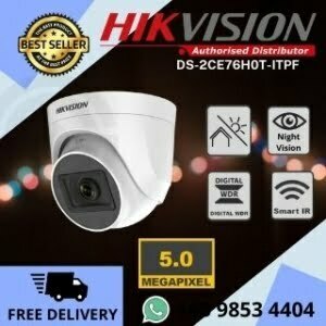 Hikvision CCTV 5MP DS-2CE76H0T-ITPF CCTV Camera DOME Night Vision Smart IR