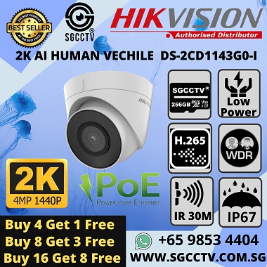 Hikvision 4MP DOME DS-2CD1143G0-I DS-2CD1343G2-I Network Camera 2560×1440 Smart IR IP67 iVMS-4200 Hik-Connect Hikvision Partner Pro HPP Remote Maintenance