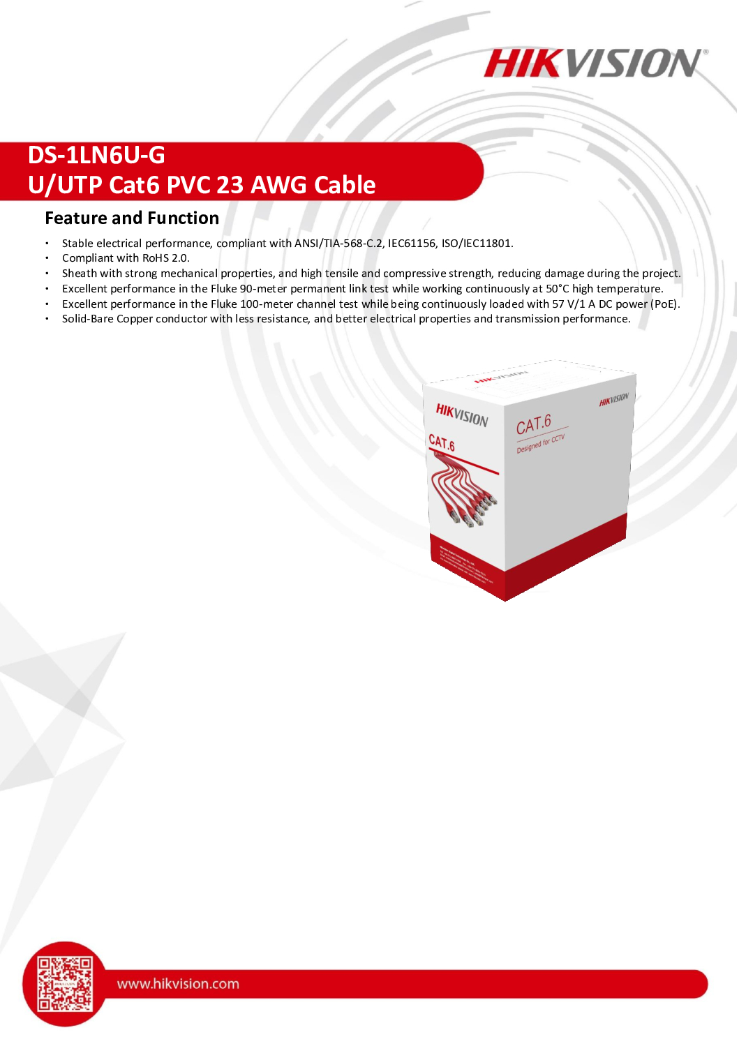 Hikvision CCTV Cable Cat6 DS-1LN6U-G Network Cable 305m Solid Copper POE Switch Server Rack Internet Singtel M1 Starhub Long Distance 10 Hikvision CCTV Cable Cat6 DS-1LN6U-G Network Cable 305m Solid Copper POE Switch Server Rack Internet Singtel M1 Starhub Long Distance - Image 10