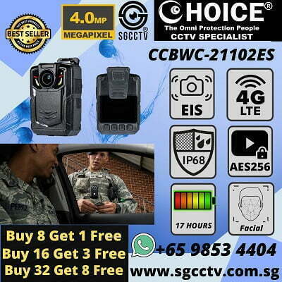Body Worn Camera CCBWC-21102ES Whole Sale Police Camera Army Camera 4MP 4G WIFI AES256 17 hours BWC Police Body Worn Affordable Durable Body Cameras Electronic Image Stabilization EIS 电子防抖