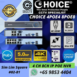 POE NVR 4POE4 8POE8 Network Video Recorder Digital Video Recorder Power Over Ethernet Reset Password Factory Default Cheap Price list Online Shopping Xmeye app Configuration