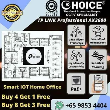 TP-LINK EAP660 HD AX3600 Wireless Dual Band Multi-Gigabit Wi-Fi 6 Ceiling Mount Access Point CCTV Singapore Security System SGCCTV Repair