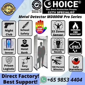METAL DETECTOR GATE MD800W 33 ZONE SENSORS IP65 7" LCD SCREEN PROGRAMMING 15 PRESET SECURITY SCENARIO PRISON AIRPORT IMMIGRATION SCHOOL NIGHT CLUB BANK SECURITY ENTRANCE STOP VIOLENT HIGH SPEED