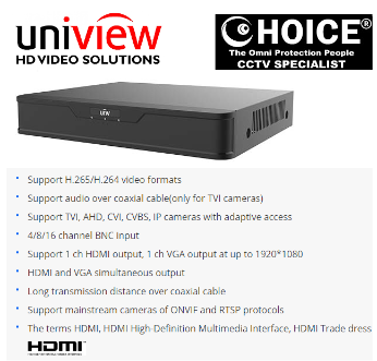 UNV UNIVIEW 8CH DVR XVR301-08G BEST PRICE DVR DIGITAL VIDEO RECORDER CCTV RECORDER BOX 8-channel Security System