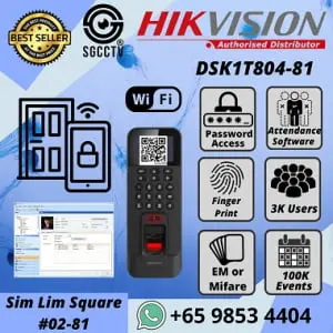 HIKIVISION Fingerprint Access Control DS-K1T804BEF Security system supplier Security system installation service