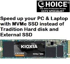 Kioxia EXCERIA NVMe LRD10Z001TG8 M.2 500 GB PCI Express 3.1a TLC High-performance gaming system High-performance storages