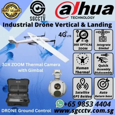 DAHUA Drone Thermal Camera DHI-UAV-V3300 Industrial Integrated Gimbal Stabilizer Thermal Zoom DHI-UAV-G20T-30X35 DRONE ROBOTICS VIDEO ANALYTICS EQUIPMENT