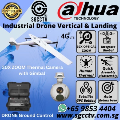 DAHUA Drone Thermal Camera DHI-UAV-V3300 Industrial Integrated Gimbal Stabilizer Thermal Zoom DHI-UAV-G20T-30X35 DRONE ROBOTICS VIDEO ANALYTICS EQUIPMENT