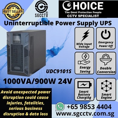 Uninterruptible Power Supply UPS UDC9101S 1000VA/900W 24V UPS Backup Power Supply Buy Uninterrupted Power Supply Online Protecting Your Security System