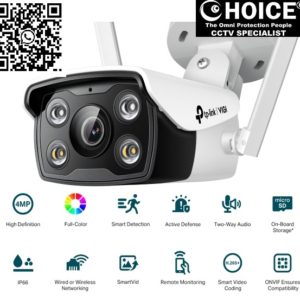TP-Link Bullet Camera VIGI C340-W Mini 4MP WIFI Full-Color Outdoor Network IPC Home Security Office Surveillance Retail Stores Parking Lots Outdoor Events