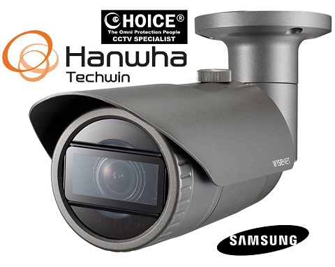 WISENET 2MP CCTV BULLET QNO-6012R South Korea Samsung HANWHA Techwin Military Sensitive Office Home Mall Government Agency China CCTV Camera Security System