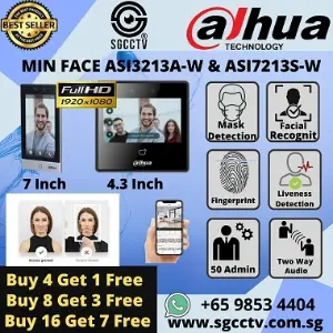 DAHUA Face Recognition DHI-ASI3213A-W Door Access Repair Service Door Reader Video Intercom System Door Bell Access Control Door