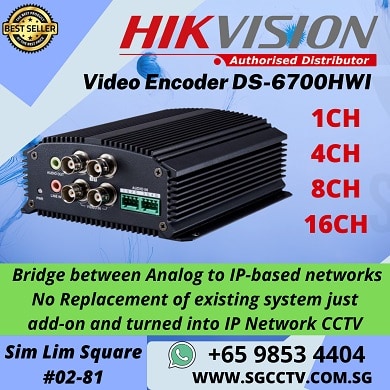 Hikvision Video Encoder DS-6700HWI Bridge between Analog to IP-based networks No Replacement of existing system just add-on and turned into IP Network CCTV