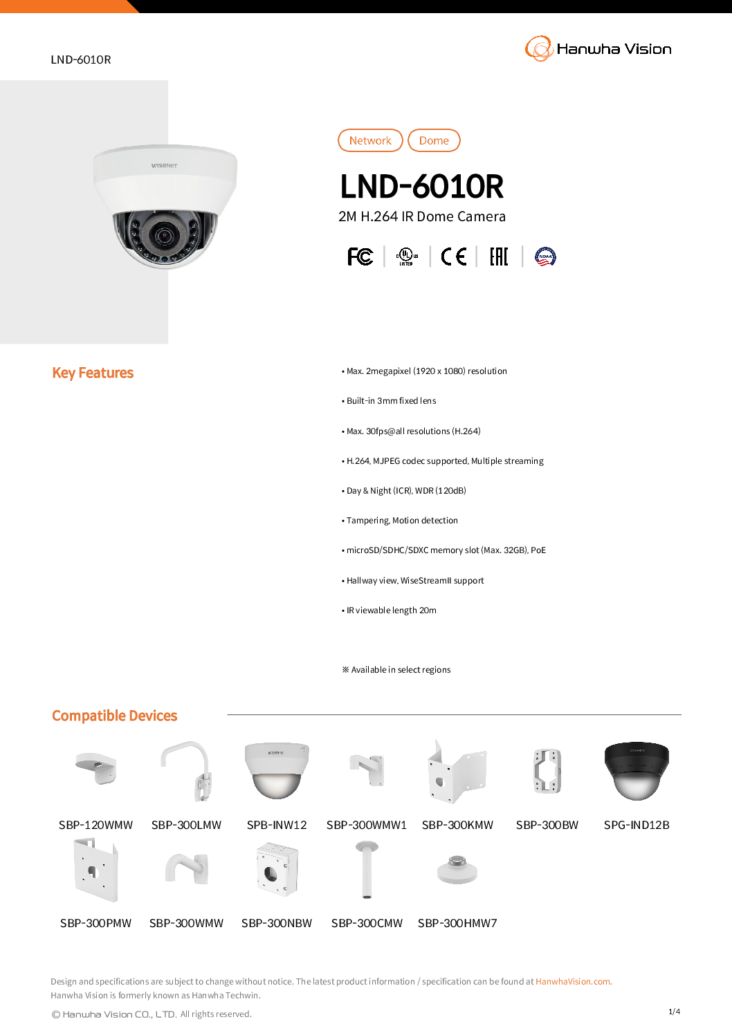 Wisenet LNO-6010R 6020R LND-6010R DOME HANWHA KOREA 2MP POE IR Bullet Camera Motion WISENET CCTV Camera Repair Singapore 5 Wisenet LNO-6010R 6020R LND-6010R DOME HANWHA KOREA 2MP POE IR Bullet Camera Motion WISENET CCTV Camera Repair Singapore - Image 5