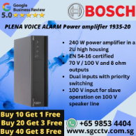 BOSCH PLENA VOICE ALARM Power amplifier 1935-20 SGCCTV SECURITY PACKAGE Public Address Installation Singapore Pa Repair Service