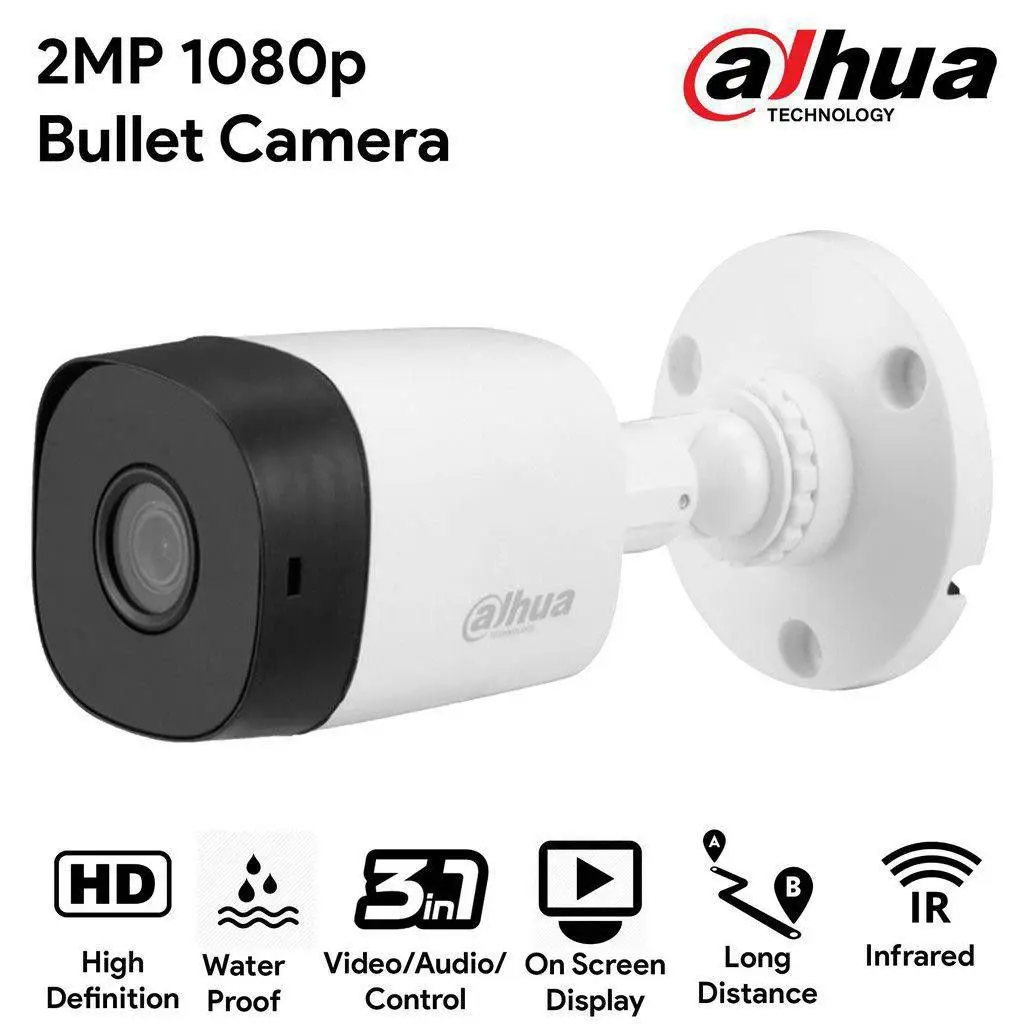 DAHUA 2MP HDCVI IR Bullet Camera DH-HAC-B2A21 Resolution Technology Lens Weatherproof Smart IR Wide Dynamic Range Durable Construction SGCCTV SECURITY PACKAGE INSTALLATION SINGAPORE 