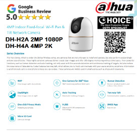 DAHUA WIFI CAMERA 2MP DH-H2A 4MP DH-H4A Security System Installation Security Camera Singapore HOME SHOP OFFICE CCTV Camera