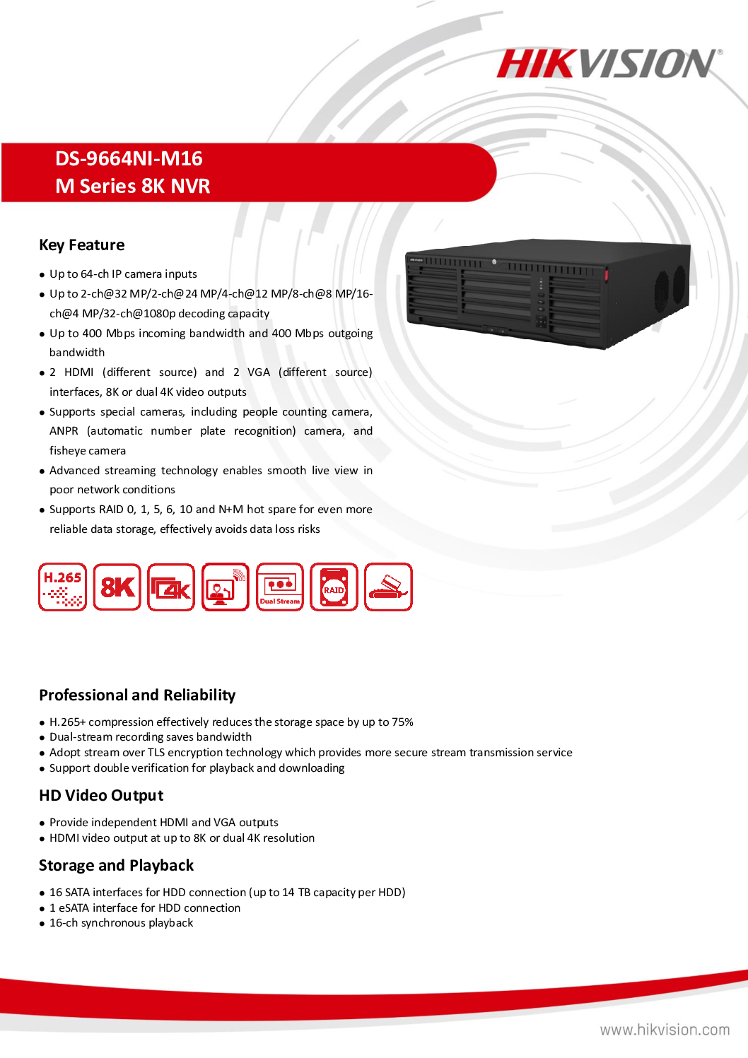 HIKVISION NVR RAID DUAL POWER DS-9664NI-M16 CCTV SERVER Security system Supplier Installation CCTV Security Camera Singapore 6 HIKVISION NVR RAID DUAL POWER DS-9664NI-M16 CCTV SERVER Security system Supplier Installation CCTV Security Camera Singapore - Image 6