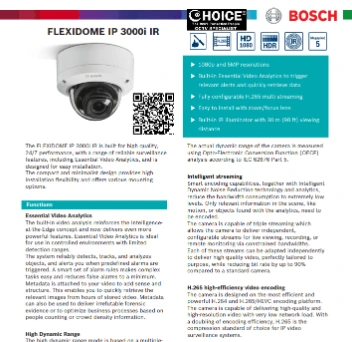 BOSCH GERMANY DOME 2MP NDE-3502-AL IP-3000I Video Analytics POE IP66 IR30m ONVIF Security CCTV Camera Installation Singapore