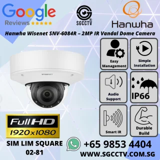 Hanwha Techwin Wisenet SNV-6084R REPAIR CCTV POE Fail REPAIR Dome Camera HANWHA WISENET CAMERA CCTV Maintenance
