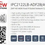 CCTV CAMERA UNV IPC2122LB-ADF28KM-G UNIVIEW UNIARCH 2MP IP POE IR Bullet Network CAMERA Repair Replace CCTV SINGAPORE
