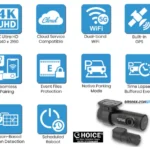 Carcam In-Vehicle 4K DR900X 8MP installed Bus Lorry Camera Safety cameras with installation Real time recording Build in GPS Waterproof Camera Night Vision