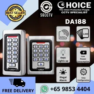 Door Access Control System DA188 Electromagnetic Lock Wiring Diagram Installation Price RFID Password Reader Sim Lim Square CCTV Camera Shop Security System CCTV Singapore CCTV Camera Singapore