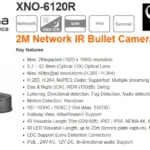 Hanwha Techwin Wisenet LNO-6010R/6020R 2Megapixel Full HD Network IR Bullet Camera Motion detection Tampering DWDR IR viewable length 20m LDC support Lens Distortion Correction