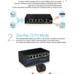 UTEPO SWITCH 4-Ports UTP3-SW04-TP60 PoE 100Base-TX downlink Power Over Ethernet