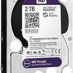WESTERN DIGITAL SURVEILLANCE WD20PURZ HARD DISK 2TB PURPLE Long Storage 12 months Low Power Consumption 4.6W Longer Lifespan for Security System CCTV Storage