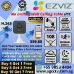 WIFI IP CAMERA H1C EZVIZ MINI WIRELESS IP CAMERA NO DRILLING SD CARD 2 Way Audio CLOUD STORAGE SUPER WIDE ANGLE FULL HD 1080P