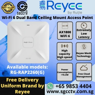 Reyee Ceiling Access Point RG-RAP2260(G) Wi-Fi 6 1775Mbps Dual-band ACCESS POINT SINGAPORE Repair Replace NEW