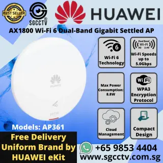 Huawei Indoor Settled Access Point AP361 AX1800 Wi-Fi 6 Dual-Band Gigabit Singapore Access Point Repair & Replace NEW