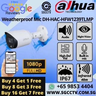 DAHUA 4MP 4X-ZOOM DH-SD22404DB-GNY Starlight WizSense PTZ Camera Construction Renovation CCTV Camera Repair Replace Singapore 6 DAHUA Camera DH-HAC-HFW1239TLMP Bullet CCTV Camera CCTV Office Camera Price CCTV Security Cameras Singapore Repair Replace