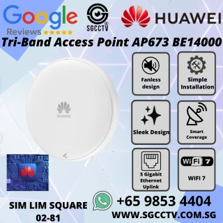 HUAWEI Access Point AP673 BE14000 Wi-Fi 7 Tri-Band 5GE SINGAPORE Access Point Repair & Replace High Speed Router Wireless NEW