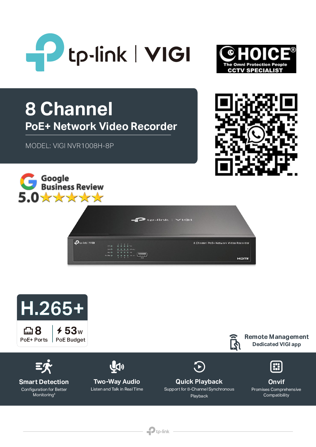 TP-LINK VIGI NVR1008H-8P Mobile Phone Access 4K HDMI Video Output PoE 8-Channel Simultaneous CCTV Camera Singapore Repair Upgrade 25 TP-LINK VIGI NVR1008H-8P Mobile Phone Access 4K HDMI Video Output PoE 8-Channel Simultaneous CCTV Camera Singapore Repair Upgrade - Image 25