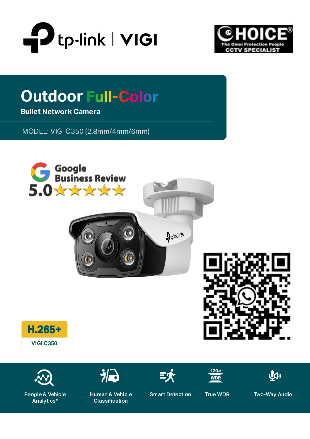 TP-Link 5MP Bullet Camera VIGI C350 SHD FULL-COLOR 24/7 Smart Detection H.265+ Smart Video Enhancement Repair Replace SINGAPORE HZ 7 TP-Link 5MP Bullet Camera VIGI C350 SHD FULL-COLOR 24/7 Smart Detection H.265+ Smart Video Enhancement Repair Replace SINGAPORE HZ - Image 7