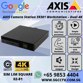 AXIS Camera Station S9301 workstation – compact dual‑4K preloaded VMS plug‑and‑play Intel Core 16 GB RAM Repair replace Singapore.