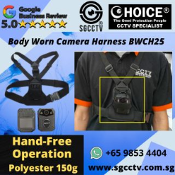 Body Worn Camera Harness BWCH25 Securely holds your camera at chest level for a stable shake-free recording experience Police Singapore