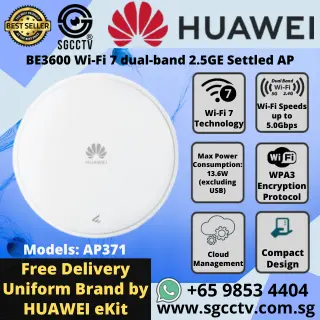 Huawei Indoor Settled Access Point AP371 BE3600 Wi-Fi 7 dual-band 2.5GE Singapore Access Point Repair & Replace NEW