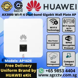 Huawei Wall Plate Access Point AP162E AX3000 Wi-Fi 6 Access Point Indoor Dual-Band AP Access Point Repair & Replace NEW