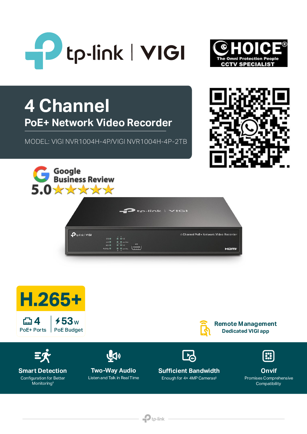 TP-Link 4CH PoE NVR VIGI NVR1004H-4P 4K 16MP UHD H.265+ ONVIF Compatible Two-Way Audio Plug-and-Play Repair Replace Singapore HZ 17 TP-Link 4CH PoE NVR VIGI NVR1004H-4P 4K 16MP UHD H.265+ ONVIF Compatible Two-Way Audio Plug-and-Play Repair Replace Singapore HZ - Image 17